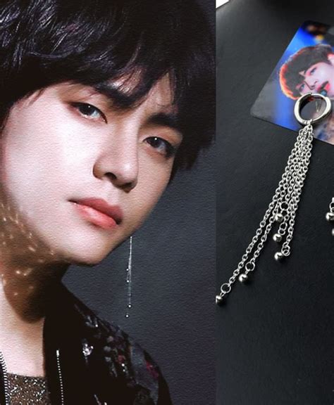 bts v earrings|kim taehyung chanel earrings.